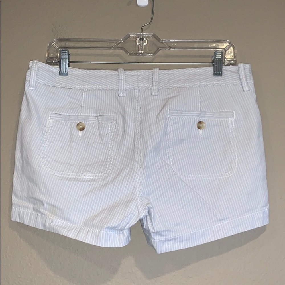 White & Pale Blue Striped Shorts *2 for $5* - Picture 4 of 8